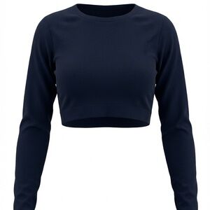 Lululemon Athletica Woman’s sz 8 ribbed Cropped with Built in sports bra NWOT